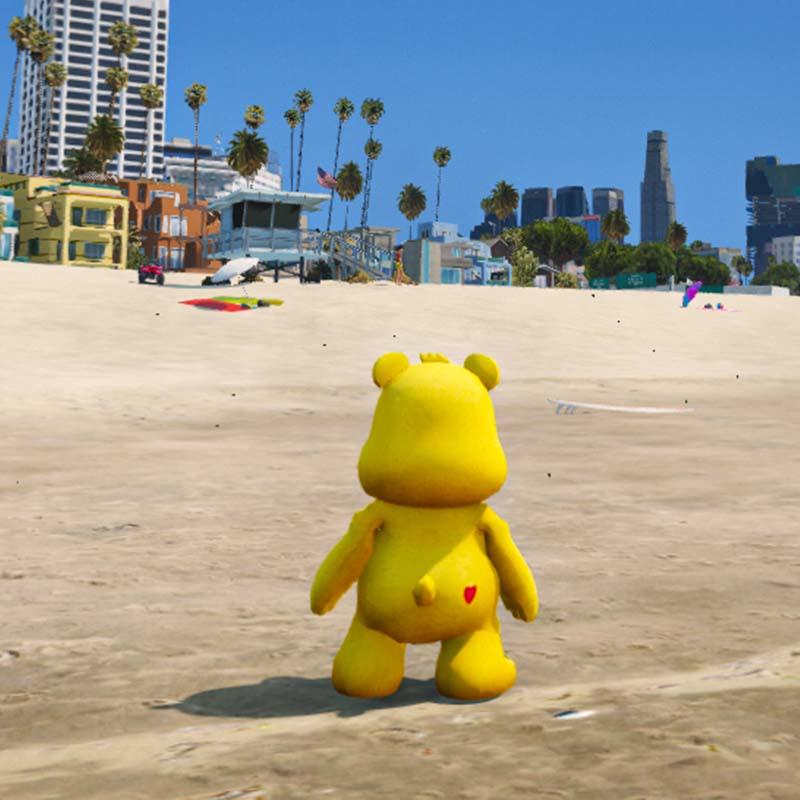 GTA 5 Mods Funshine Bear In Care Bears Music Band Addon Ped | G5Mods