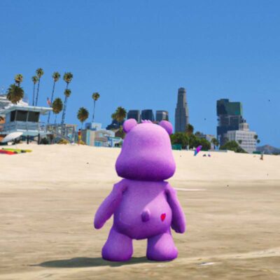 GTA 5 Mods Share Bear In Care Bears Music Band Addon Ped GTA 5 addon ped mod