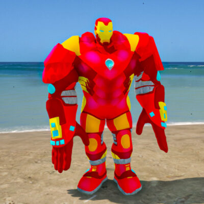 GTA 5 Mods Iron Man Muscle Addon Ped GTA 5 addon ped mod
