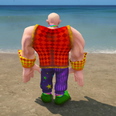 GTA 5 Mods Joker Muscle Addon Ped GTA 5 addon ped mod