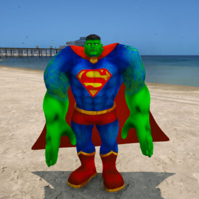 GTA 5 Mods Hulk Superman Addon Ped GTA 5 addon ped mod