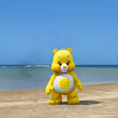 GTA 5 Mods  Funshine Bear In Care Bears Music Band Addon Ped GTA 5 addon ped mod