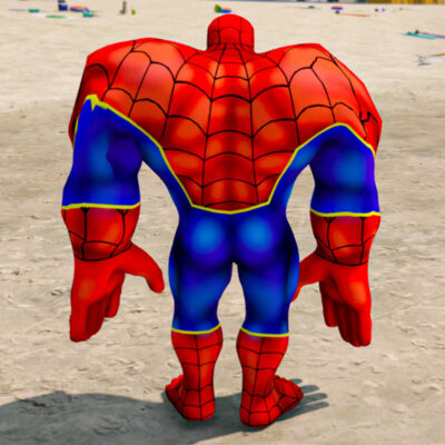 GTA 5 Mods Spider Man Muscle Addon Ped GTA 5 addon ped mod
