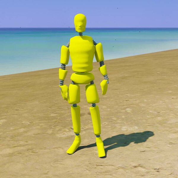 GTA 5 Mods Crash Test Dummy Addon Ped (FiveM Ready) GTA 5 addon ped mod