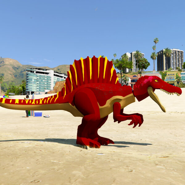 GTA 5 Mods Lego Rebirth spinosaurus Addon Ped GTA 5 addon ped mod