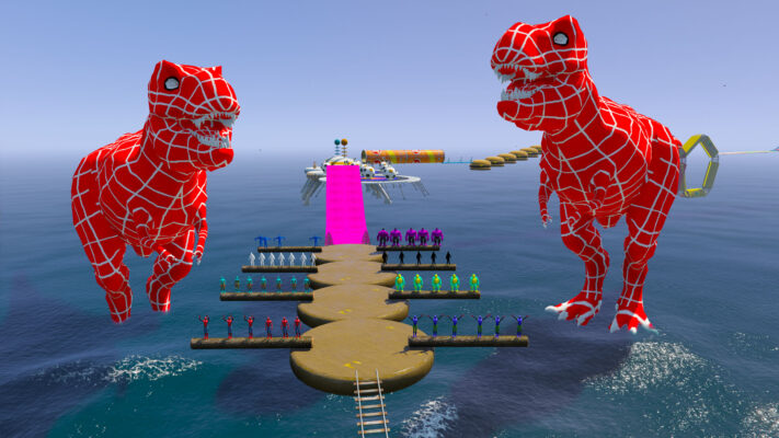 GTA 5 Mods MEGA Ramp Car OF Spider World With All Peds And Prop GTA 5 addon ped mod