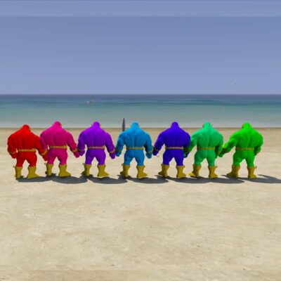 GTA 5 GTA 5 Mods ColorFull flash Gorilla Addon ped Addon Ped inspired by | G5mods GTA 5 Mods ColorFull flash Gorilla Addon ped GTA 5 addon ped mod
