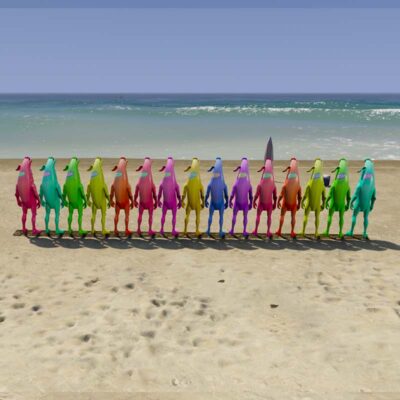 GTA 5 Mods Color Full Banana Addon ped GTA 5 addon ped mod