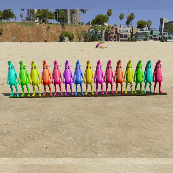 GTA 5 Mods Color Full Banana Addon ped GTA 5 addon ped mod