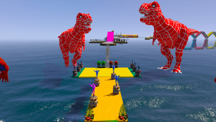 GTA 5 Mods MEGA Ramp Car OF Spider World With All Peds And Prop GTA 5 addon ped mod