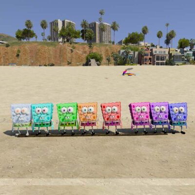 GTA 5 Mods Color Full BOB ESPONJA Addon ped GTA 5 addon ped mod