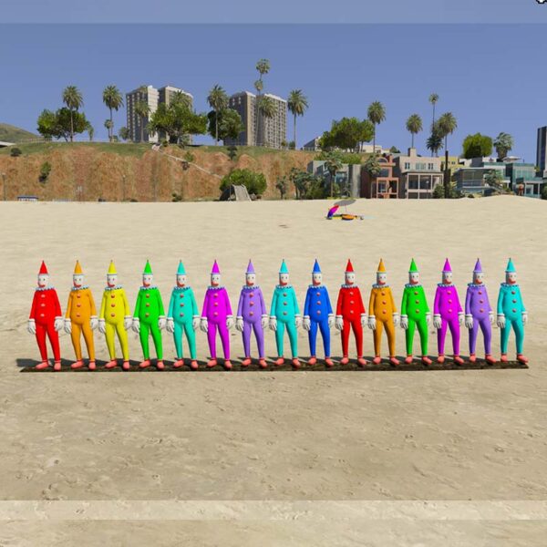 GTA 5 Mods Color Full Pencil man Addon ped GTA 5 addon ped mod