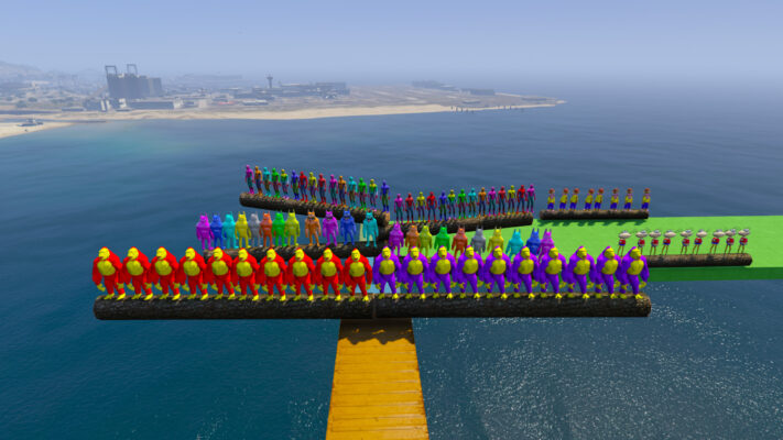 GTA 5 Mods MEGA Ramp OF Spider World with all peds GTA 5 addon ped mod