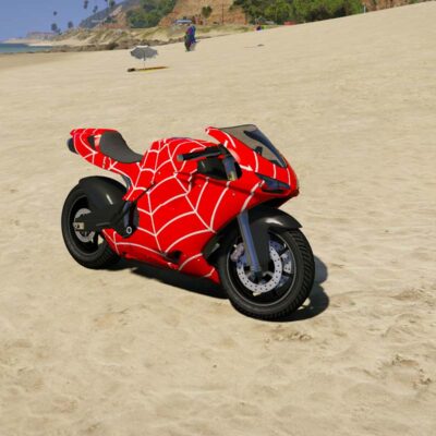 GTA 5 Mods Spiderman Bike GTA 5 addon ped mod