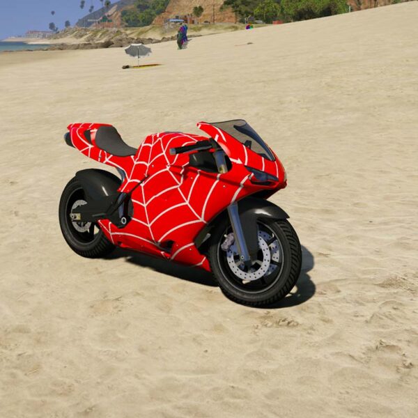 GTA 5 Mods Spiderman Bike GTA 5 addon ped mod
