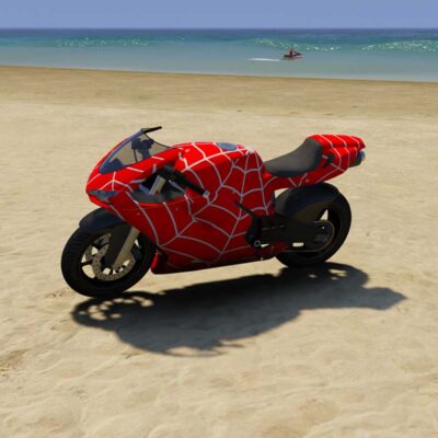 GTA 5 Mods Spiderman Bike GTA 5 addon ped mod