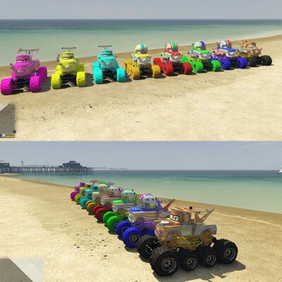 GTA 5 Mods All Big Tow Mater Addon Vehicle GTA 5 addon ped mod