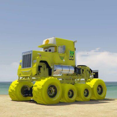 GTA 5 Mods Big Mack Yellow Addon Vehicle GTA 5 addon ped mod