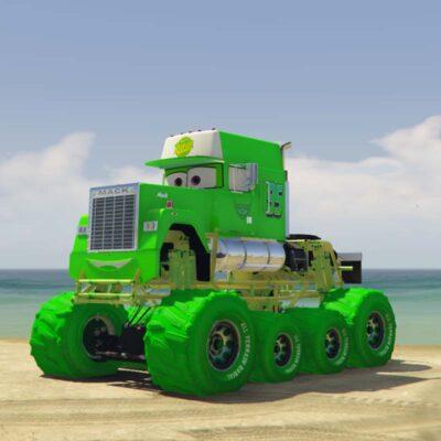 GTA 5 Mods Big Mack Green Addon Vehicle GTA 5 addon ped mod