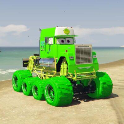 GTA 5 Mods Big Mack Green Addon Vehicle GTA 5 addon ped mod