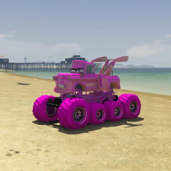 GTA 5 Mods Big Toyko Mater Pink Addon Vehicle GTA 5 addon ped mod