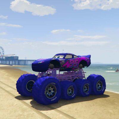 GTA 5 Mods Big Blue McQueen Addon Vehicle GTA 5 addon ped mod