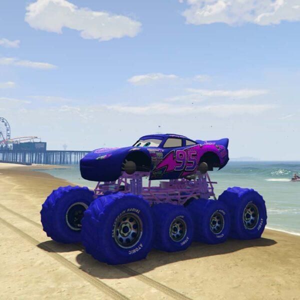 GTA 5 Mods Big Blue McQueen Addon Vehicle GTA 5 addon ped mod
